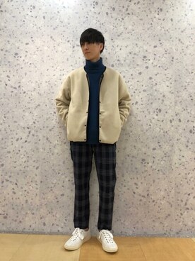 「コムサコミューン」｜COMME CA ISM STAFFさん（メンズ・171cm）の冬コーディネート