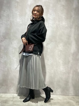 COMME CA ISM STAFFさん（レディース・161cm）の冬コーディネート