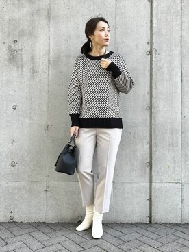 COMME CA ISM STAFFさん（レディース・168cm）の冬コーディネート