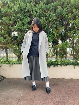 「COMME CA ISM（コムサイズム）のアイテム（ダウンジャケット/コート）」を使った、COMME CA ISM STAFFさん（レディース・156cm）の冬コーディネート