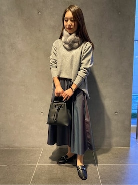 COMME CA ISM STAFFさん（レディース・153cm）の冬コーディネート