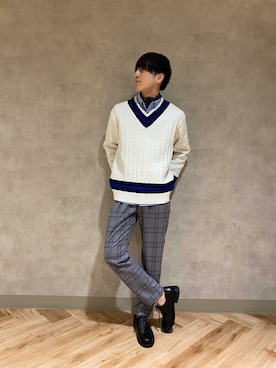 「コムサコミューン」｜COMME CA ISM STAFFさん（メンズ・171cm）の冬コーディネート
