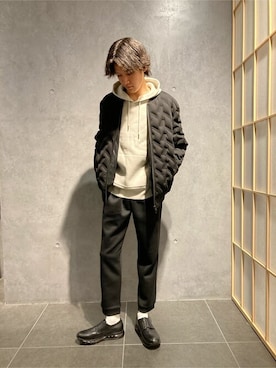 「COMME CA ISM（コムサイズム）のアイテム（ジャケット/アウター）」を使った、COMME CA ISM STAFFさん（メンズ・173cm）の冬コーディネート