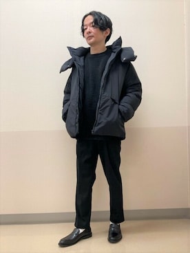 「COMME CA ISM（コムサイズム）のアイテム（ジャケット/アウター）」を使った、COMME CA ISM STAFFさん（メンズ・163cm）の冬コーディネート
