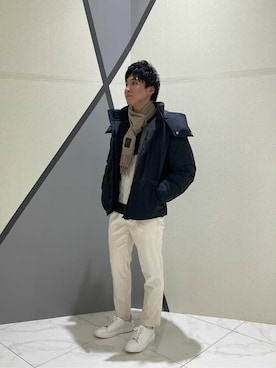 「COMME CA ISM（コムサイズム）のアイテム（ジャケット/アウター）」を使った、COMME CA ISM STAFFさん（メンズ・175cm）の冬コーディネート