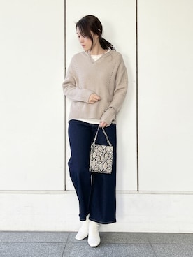 COMME CA ISM STAFFさん（レディース・164cm）の冬コーディネート