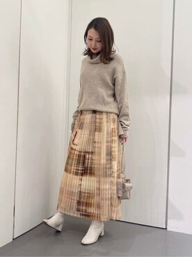 COMME CA ISM STAFFさん（レディース・157cm）の冬コーディネート