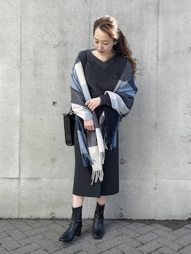COMME CA ISM STAFFさん（レディース・164cm）の冬コーディネート