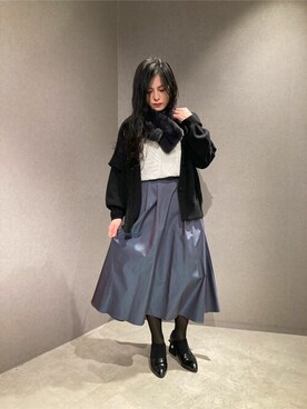 COMME CA ISM STAFFさん（レディース・158cm）の冬コーディネート