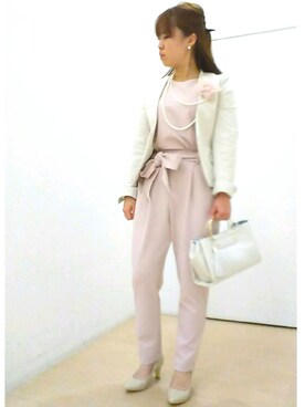 「a.v.v（アーヴェヴェ）のアイテム（セットアップ）」を使った、a.y.aさん（レディース・157cm）の冬コーディネート