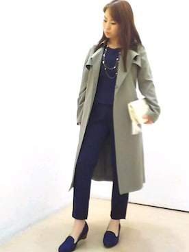「a.v.v（アーヴェヴェ）のアイテム（セットアップ）」を使った、a.y.aさん（レディース・157cm）の冬コーディネート