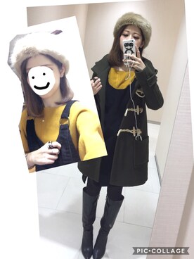 「NINE WEST（ナインウエスト）のアイテム（Boots、ブラック系）」を使った、anderさん（レディース・158cm）の冬コーディネート
