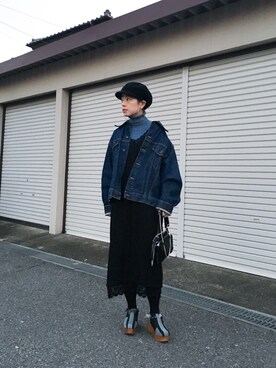 「No6（ナンバーシックス）のアイテム」を使った、mamiさん（レディース・155cm）の冬コーディネート