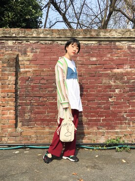 「tiit（ティート）のアイテム」を使った、mamiさん（レディース・155cm）の春コーディネート