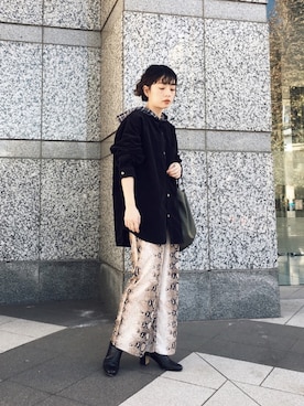 「コーデュロイシャツ」｜mamiさん（レディース・155cm・20代）の秋コーディネート