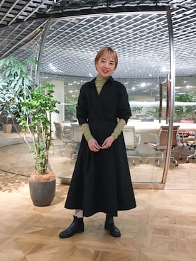 「シースルー」｜「アイテム（レインシューズ）」を使った、mamiさん（レディース・155cm）の秋コーディネート