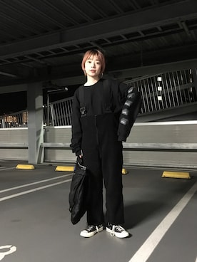 「PORTER（ポーター）のアイテム（バッグ）」を使った、mamiさん（レディース・155cm）の冬コーディネート