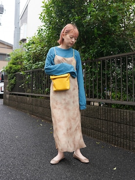 「アイテム（バレエシューズ）」を使った、mamiさん（レディース・155cm・30代）の夏コーディネート