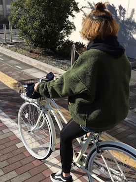 「flugge」｜「アイテム（ジャケット/アウター）」を使った、きたみかさん（レディース・156cm）の秋コーディネート
