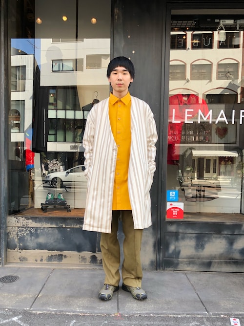 Johnbull（ジョンブル）の「ストライプシャツコート（その他アウター