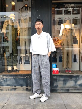 「SPALWART（スパルウォート）のアイテム」を使った、shogoさん（メンズ・176cm）の夏コーディネート