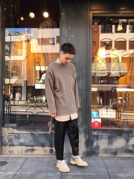 「Johnbull Private labo（ジョンブルプライベートラボ）のアイテム（シャツ/ブラウス）」を使った、shogoさん（メンズ・176cm）の秋コーディネート