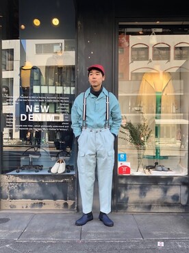 「LEMAIRE（ルメール）のアイテム」を使った、shogoさん（メンズ・176cm）の冬コーディネート