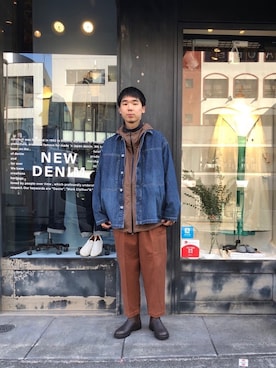 「LEMAIRE（ルメール）のアイテム」を使った、shogoさん（メンズ・176cm）の冬コーディネート