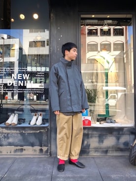 「LEMAIRE（ルメール）のアイテム」を使った、shogoさん（メンズ・176cm）の冬コーディネート