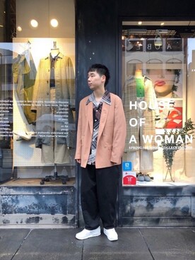 「LEMAIRE（ルメール）のアイテム」を使った、shogoさん（メンズ・176cm）の冬コーディネート