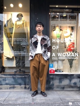「LEMAIRE（ルメール）のアイテム」を使った、shogoさん（メンズ・176cm）の春コーディネート