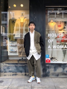 「YANTOR（ヤントル）のアイテム（ジャケット/アウター）」を使った、shogoさん（メンズ・176cm）の春コーディネート