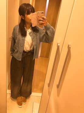 「Lazy Swan（レイジースワン）のアイテム」を使った、かっきさん（レディース・152cm）の冬コーディネート