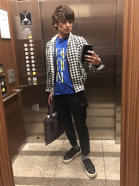 「アイテム（ブルゾン）」を使った、shotamanabeさん（メンズ・168cm・30代）の春コーディネート