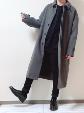 「BLESS（ブレス）のアイテム（リング）」を使った、ともさん（メンズ・168cm）の冬コーディネート