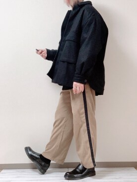 「BLESS（ブレス）のアイテム（リング）」を使った、ともさん（メンズ・168cm）の冬コーディネート