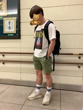 「AKIII CLASSIC（アキクラシック）のアイテム」を使った、蓮さん（メンズ・165cm）の夏コーディネート