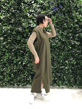 「Plantation（プランテーション）のアイテム」を使った、katanoさん（レディース・151cm）の秋コーディネート