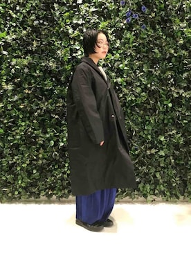 「デサント」｜「アイテム（ダウンジャケット/コート）」を使った、katanoさん（レディース・151cm）の秋コーディネート