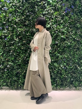 「カーキパンツ」｜katanoさん（レディース・151cm）の春コーディネート