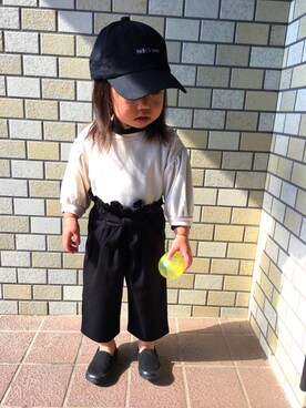 「ヒラキ（ヒラキ）のアイテム（その他シューズ）」を使った、asugiさん（キッズ・80cm）の冬コーディネート