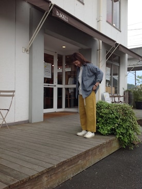 「D.M.G.（ドミンゴ）のアイテム」を使った、D_MALL児島さん（レディース・153cm）の春コーディネート