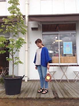 D_MALL児島さん（レディース・153cm）の夏コーディネート