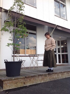 「INVERALLAN（インバーアラン）のアイテム」を使った、D_MALL児島さん（レディース・153cm）の秋コーディネート