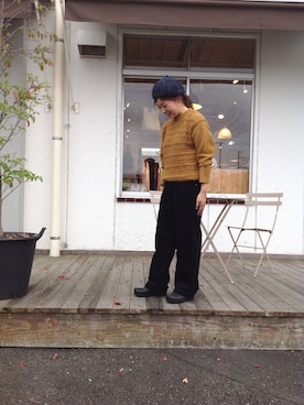 「フレンチカジュアル」｜D_MALL児島さん（レディース・163cm）の秋コーディネート