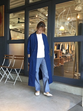 「OMNIGOD（オムニゴッド）のアイテム（ワンピース/ドレス）」を使った、D_MALL児島さん（レディース・163cm）の春コーディネート