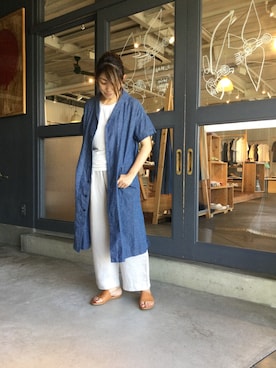「OMNIGOD（オムニゴッド）のアイテム（ワンピース/ドレス）」を使った、D_MALL児島さん（レディース・163cm）の夏コーディネート