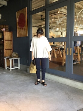 D_MALL児島さん（レディース・163cm）の夏コーディネート