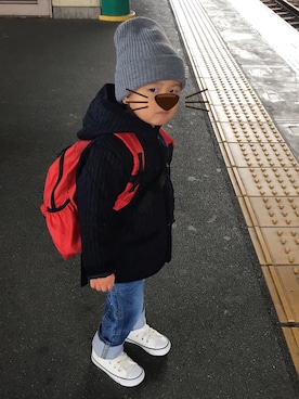 「LAVENHAM（ラベンハム）のアイテム」を使った、SHさん（キッズ・100cm）の冬コーディネート