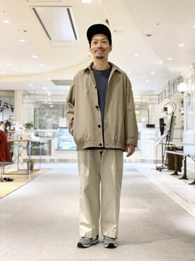 「ワッフル」｜「アイテム（その他アウター）」を使った、horiguchiさん（メンズ・172cm）の冬コーディネート